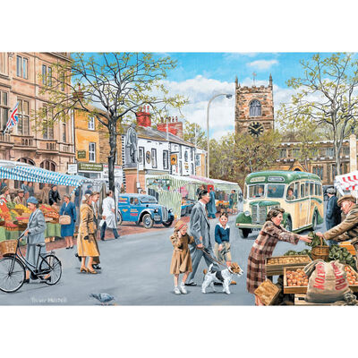 Market Day Skipton 1000 Piece Jigsaw Puzzle image number 2