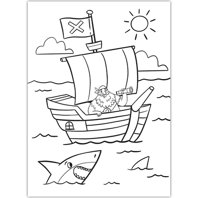 Pirate Colouring image number 2