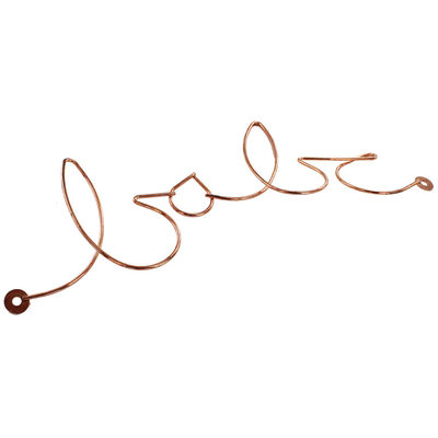 Rose Gold Wire Wall Hook - Babe image number 2