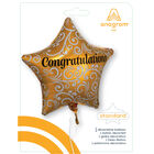 18 Inch Congratulations Star Helium Balloon image number 2