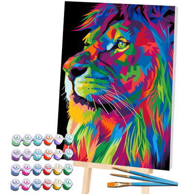 Splat Planet Giant Painting By Numbers: Lion image number 2