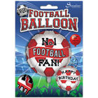 18 Inch Red and White Football Helium Balloon image number 2