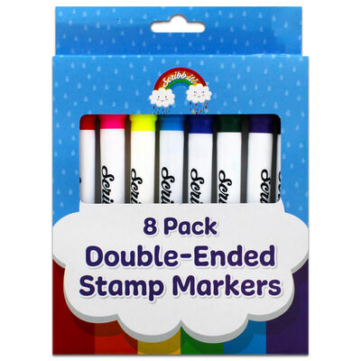 Scribb It Double-Ended Stamp Markers: Pack of 8 image number 1