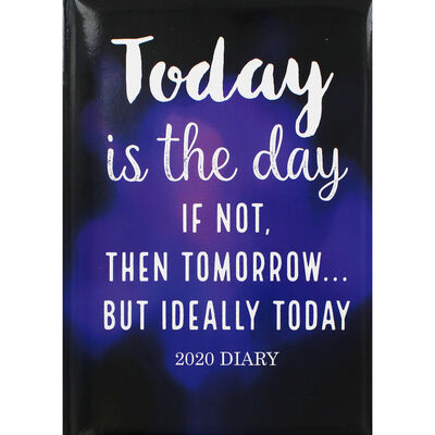 A5 Today is the Day 2020 Week to View Diary image number 1