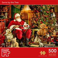 Santa By The Tree 500 Piece Jigsaw Puzzle