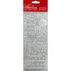Contemporary Christmas Relations Silver Outline Stickers image number 1