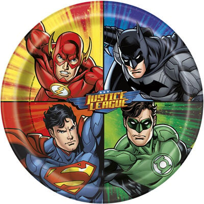 Justice League Paper Plates - 8 Pack image number 1
