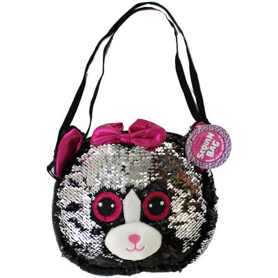 Black Silver Cat Sequin 3 In 1 Bag image number 2