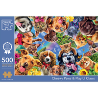 Cheeky Paws & Playful Claws 500 Piece Jigsaw Puzzle
