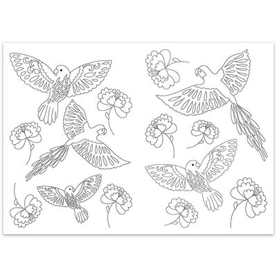 Inspirational Colouring: Butterflies and Birds image number 2