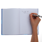 A5 Flexi Blue Abstract Notebook image number 3