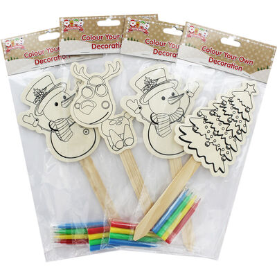 Colour Your Own Wooden Stick Character image number 2