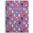 A4 Purple Cat Notebook image number 1
