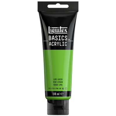 Liquitex Basics Acrylic Lime Green: 118ml image number 1