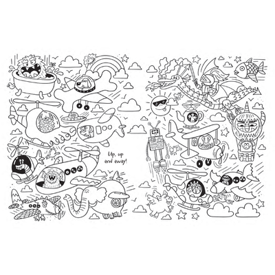 The Anti-Boredom Travel Colouring Book image number 2