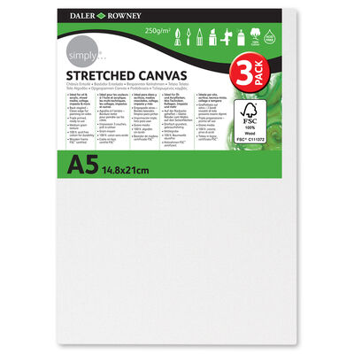 Stretched Canvases A5 Pack of 3 image number 1