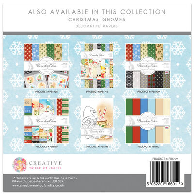 Christmas Gnomes Decorative Paper Pad: 8 x 8 Inches image number 3