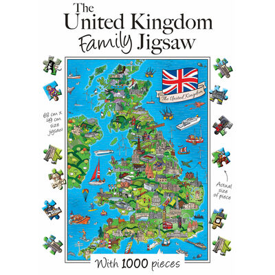 1000 Piece The United Kingdom Family Jigsaw Puzzle image number 1