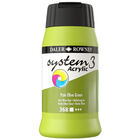 System 3 Acrylic Paint: Pale Olive Green 500ml image number 1