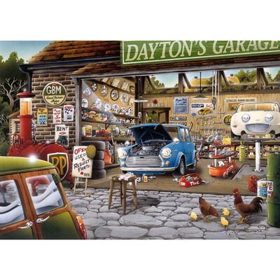Dayton’s Garage 1000 Piece Jigsaw Puzzle image number 2
