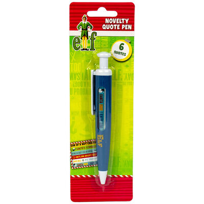 Elf Quotes Novelty Pen image number 1