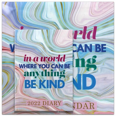 Be Kind 2022 Square Calendar and Diary Set image number 1