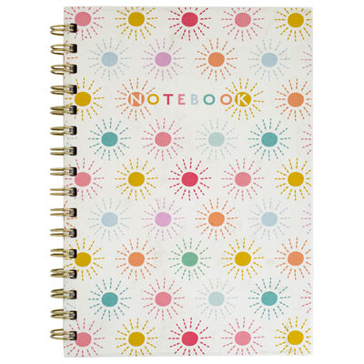 A5 Boho Pastel Stars Notebook image number 1