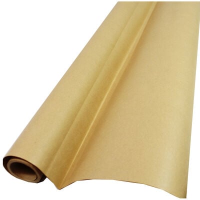 Plain Brown Recyclable Roll Gift Wrap - 4m image number 1