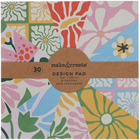 Vivid Modern Flower Design Pad: 6 x 6 Inches image number 1