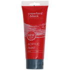 Crawford & Black Red Acrylic Paint: 200ml image number 1
