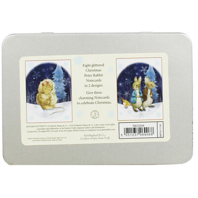 8 Peter Rabbit Christmas Cards in Tin - Cotton Tail image number 4