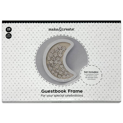 Guestbook Frame: Moon & Stars image number 1