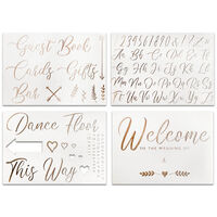 Love Wedding Stencil Sheets
