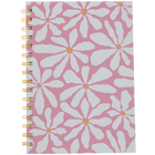 A5 Wiro Pink Flower Notebook image number 1