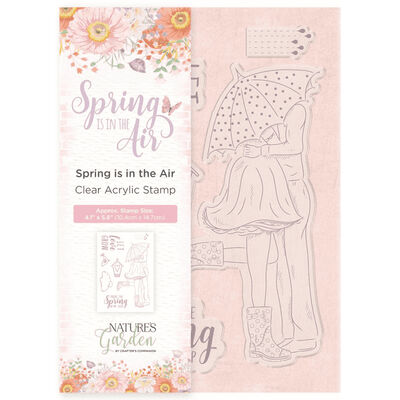 Crafters Companion Spring is in the Air Clear Acrylic Stamp Set image number 1