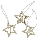 Wooden Hanging Advent Number Stars: Pack of 24 image number 2