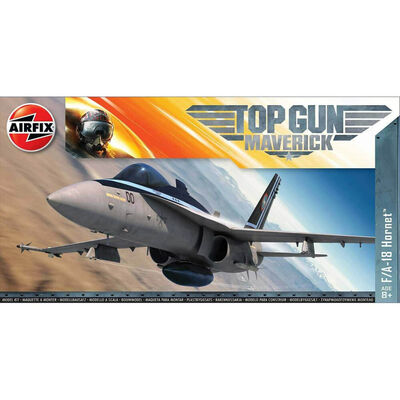 Airfix A00504 Top Gun Mavericks F-18 Hornet Aircraft 1:72 Scale Model Set image number 1