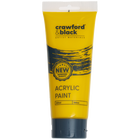 Crawford & Black Yellow Acrylic Paint: 200ml image number 1