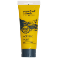 Crawford & Black Yellow Acrylic Paint: 200ml