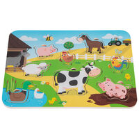 PlayWorks Wooden Farm Animals Puzzle