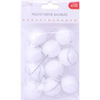 Polystyrene Round Baubles - 10 Pack image number 1