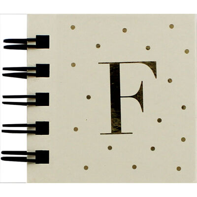 Personalised Letter F Sticky Notes Book image number 1