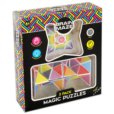 Brain Maze Rainbow Magic Puzzles: Pack of 2 image number 1