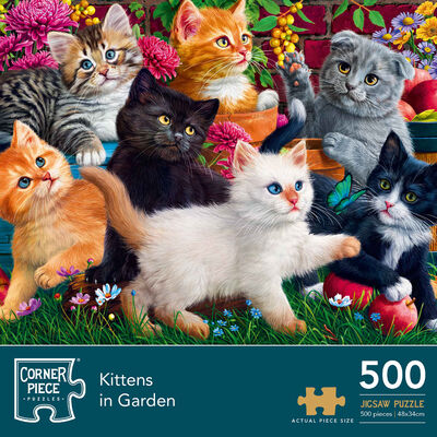 Kittens in the Garden 500 Piece Jigsaw Puzzle | The Works
