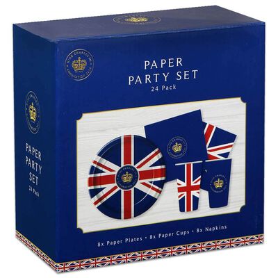 Union Jack Party Set: Pack of 24 image number 1