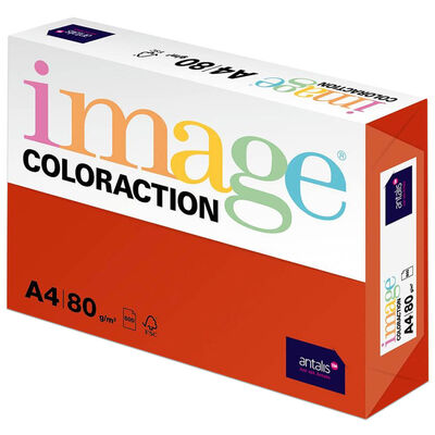 A4 Dark Red London Image Coloraction Copy Paper: 500 Sheets