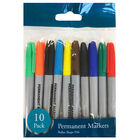 Permanent Coloured Markers: Pack of 10 image number 1