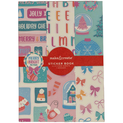 Merry & Bright Paper Sticker Book: Pack of 410 image number 1