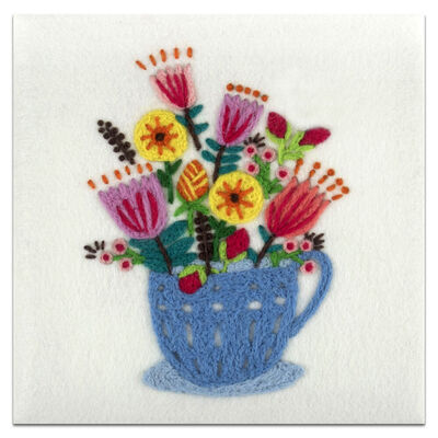 Needle Felting Kit with Frame: Bouquet image number 2