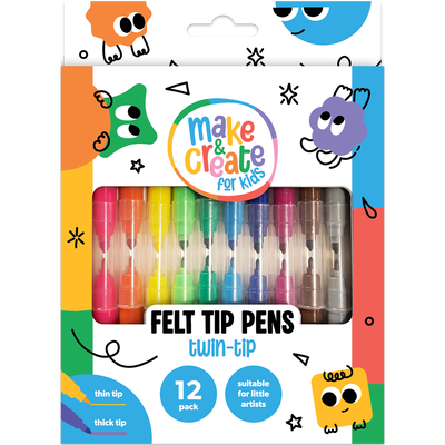 Twin-tip Felt Pens: Pack of 12 image number 1